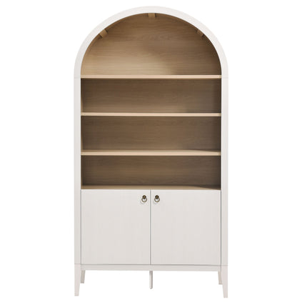 Modway EEI-7169 Nolan 74" Tall Wide Arched Storage Display Cabinet Bookshelf Modway