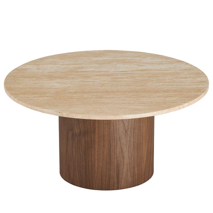 Modway EEI-7170 Kioni Round Travertine Coffee Table Modway