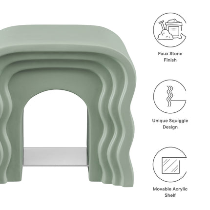Modway EEI-7171 Jorin Squiggle Side Table Modway