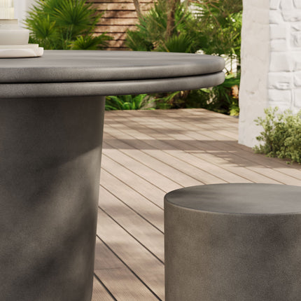 Modway EEI-7172 Brion Indoor - Outdoor Patio Concrete 5 Piece Dining Table Set Modway
