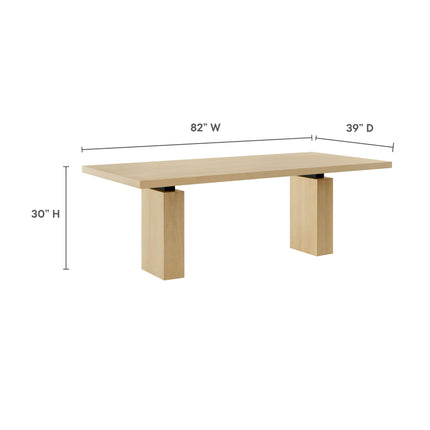 Modway EEI-7173 Piston 82" Rectangular Wood Dining Table Modway
