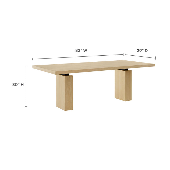 Modway EEI-7173 Piston 82" Rectangular Wood Dining Table Modway