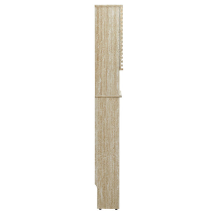 Modway EEI-7177 Render Over the Toilet Faux Travertine Bathroom Storage Cabinet Modway