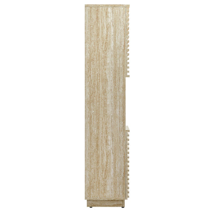 Modway EEI-7178 Render Tall Narrow Faux Travertine Linen Storage Cabinet Modway
