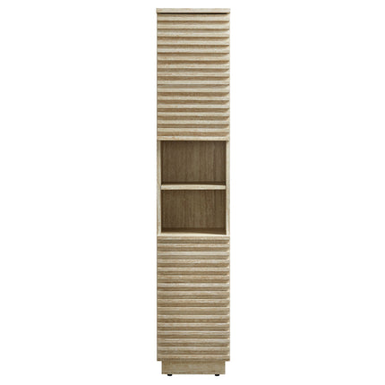 Modway EEI-7178 Render Tall Narrow Faux Travertine Linen Storage Cabinet Modway