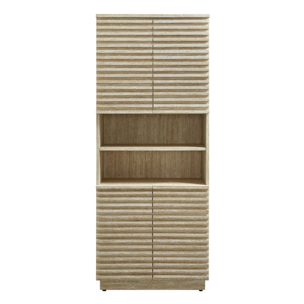 Modway EEI-7179 Render Tall Faux Travertine Linen Storage Cabinet Modway