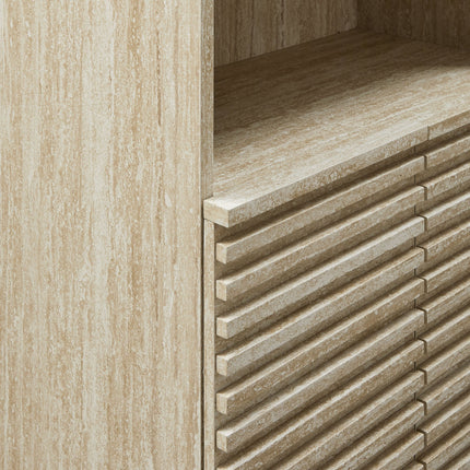 Modway EEI-7179 Render Tall Faux Travertine Linen Storage Cabinet Modway