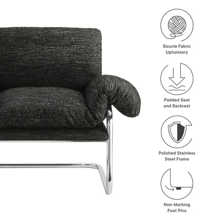 Modway EEI-7180 Ansel Boucle Fabric Accent Chair Modway