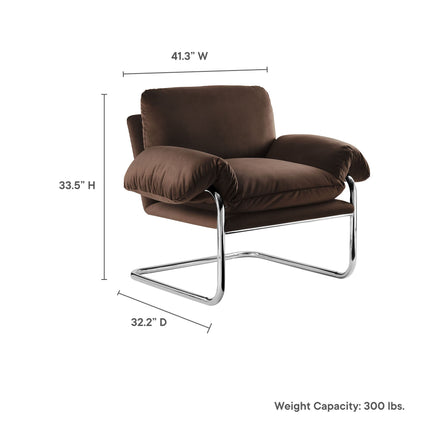 Modway EEI-7181 Ansel Performance Velvet Accent Chair Modway