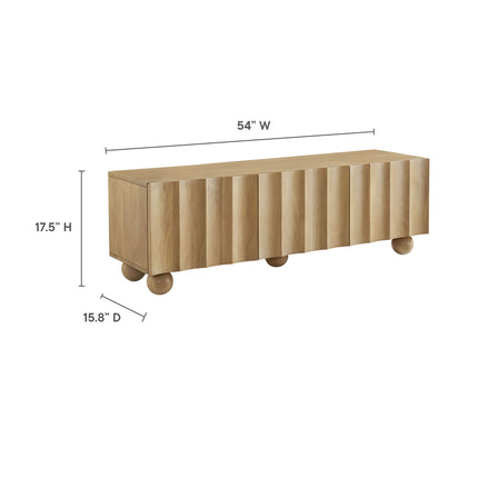 Modway EEI-7183 Sorren Scalloped 54" Wood TV Stand - Plaza Home Decor
