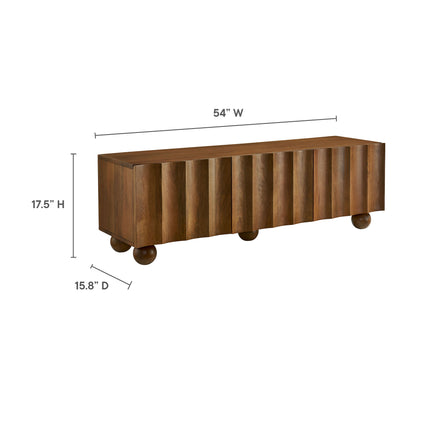 Modway EEI-7183 Sorren Scalloped 54" Wood TV Stand - Plaza Home Decor