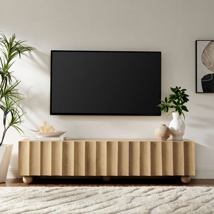 Modway EEI-7184 Sorren Scalloped 71" Wood TV Stand - Plaza Home Decor