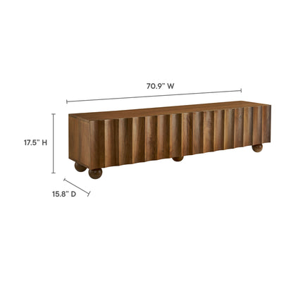 Modway EEI-7184 Sorren Scalloped 71" Wood TV Stand - Plaza Home Decor