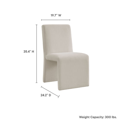 Modway EEI-7185 Emory Fabric Upholstered Dining Side Chair Modway