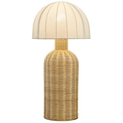 Modway EEI-7186 Santo Rattan Table Lamp With Dome Shade Modway