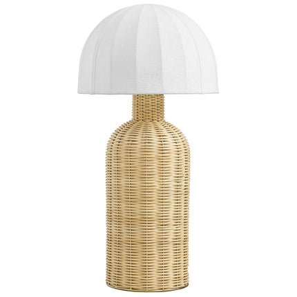 Modway EEI-7186 Santo Rattan Table Lamp With Dome Shade Modway