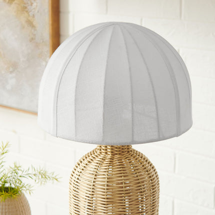 Modway EEI-7186 Santo Rattan Table Lamp With Dome Shade Modway