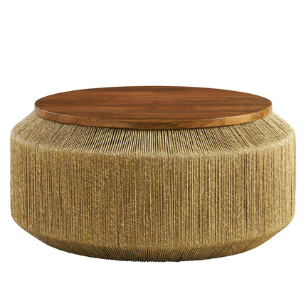 Modway EEI-7187 Maris Seagrass and Wood Coffee Table Modway