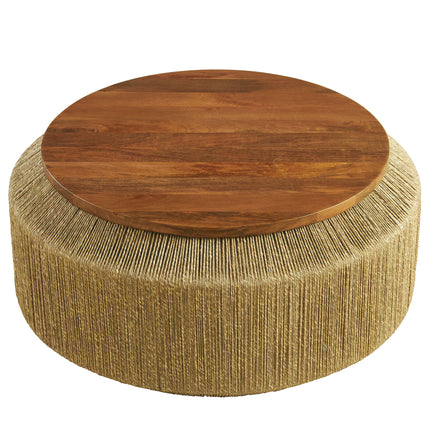 Modway EEI-7187 Maris Seagrass and Wood Coffee Table Modway