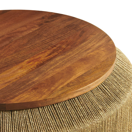 Modway EEI-7187 Maris Seagrass and Wood Coffee Table Modway