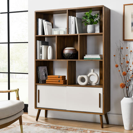 Modway EEI-7193 Transmit 45" Bookcase with Sliding Doors Modway