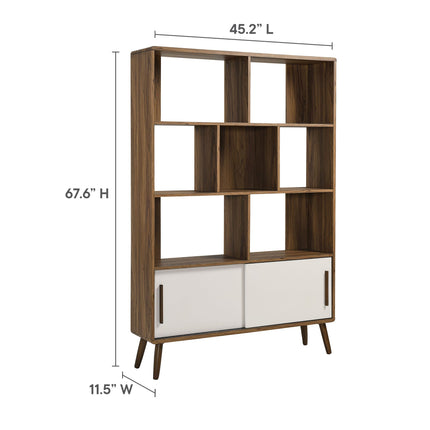 Modway EEI-7193 Transmit 45" Bookcase with Sliding Doors Modway
