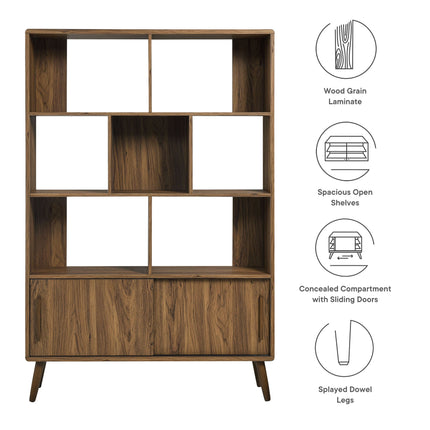 Modway EEI-7193 Transmit 45" Bookcase with Sliding Doors Modway