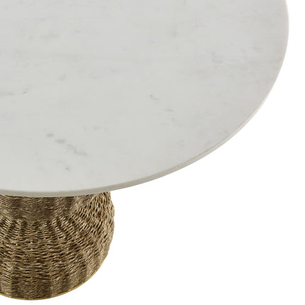 Modway EEI-7195 Zale 36" Marble and Seagrass Dining Table Modway