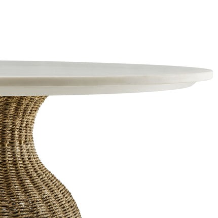 Modway EEI-7195 Zale 36" Marble and Seagrass Dining Table Modway