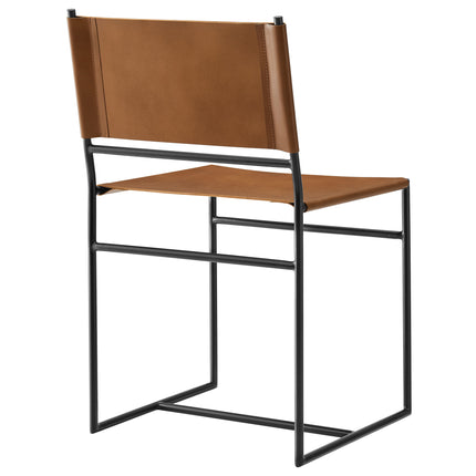 Modway EEI-7196 Thatcher Leather and Metal Dining Chair - Plaza Home Decor