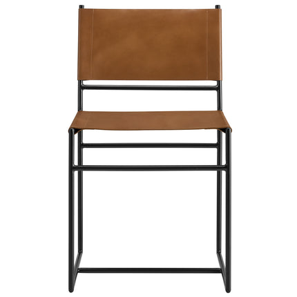 Modway EEI-7196 Thatcher Leather and Metal Dining Chair - Plaza Home Decor