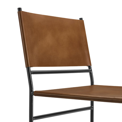 Modway EEI-7196 Thatcher Leather and Metal Dining Chair - Plaza Home Decor