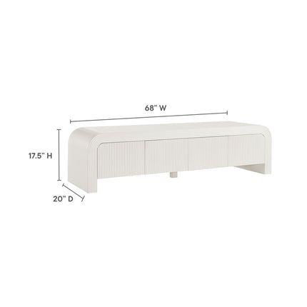 Modway EEI-7199 Waterflute 68" Fluted TV Stand Modway