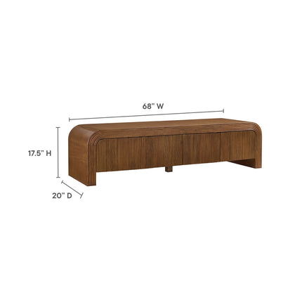 Modway EEI-7199 Waterflute 68" Fluted TV Stand Modway