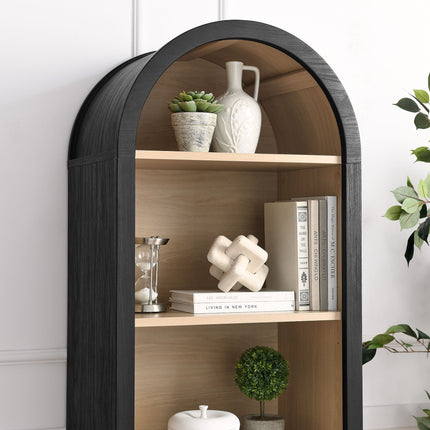 Modway EEI-7201 Evie Arched Narrow Bookcase Display Cabinet Modway
