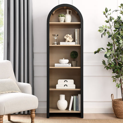 Modway EEI-7201 Evie Arched Narrow Bookcase Display Cabinet Modway