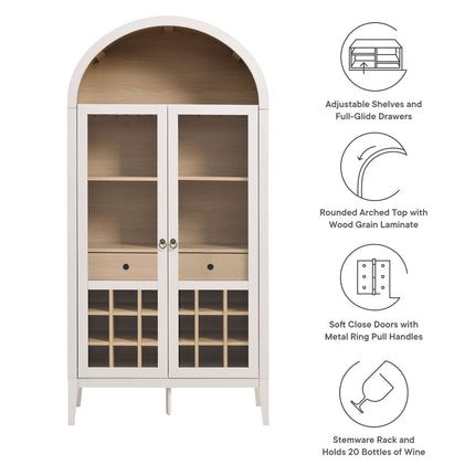 Modway EEI-7203 Nolan Arched Bar Cabinet Modway