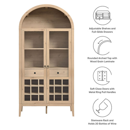 Modway EEI-7203 Nolan Arched Bar Cabinet Modway