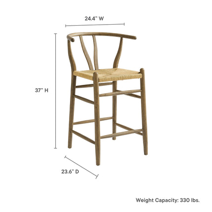 Modway EEI-7206 Amish Wood Counter Stool Modway