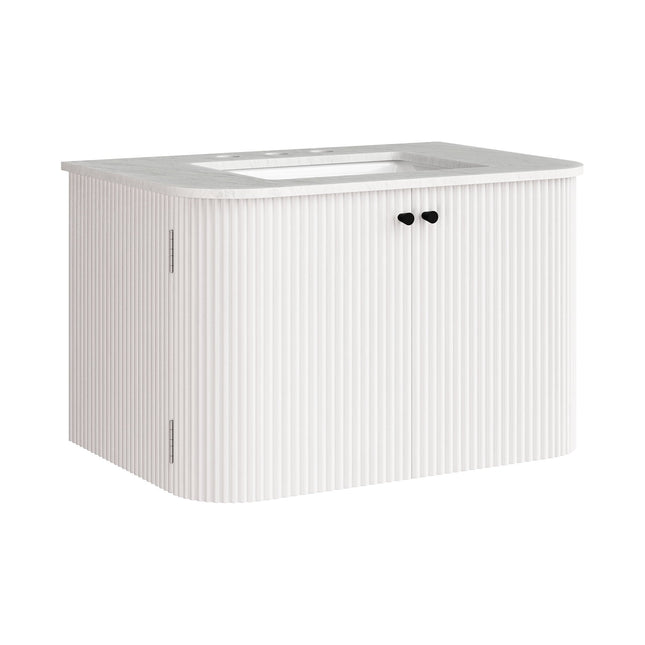 Modway EEI-7208 Zia 30" Wall-Mount Bathroom Vanity with Marble Sink Modway