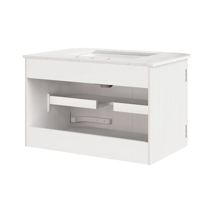 Modway EEI-7208 Zia 30" Wall-Mount Bathroom Vanity with Marble Sink Modway