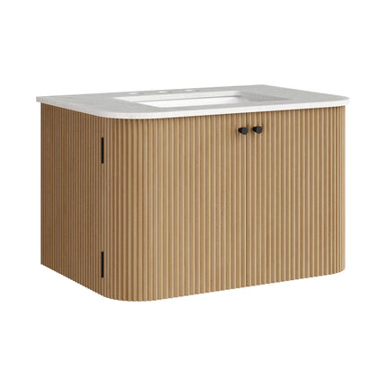 Modway EEI-7208 Zia 30" Wall-Mount Bathroom Vanity with Marble Sink Modway