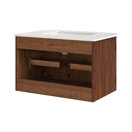 Modway EEI-7208 Zia 30" Wall-Mount Bathroom Vanity with Marble Sink Modway
