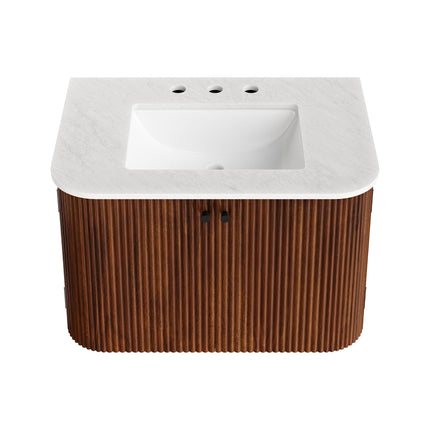 Modway EEI-7208 Zia 30" Wall-Mount Bathroom Vanity with Marble Sink Modway