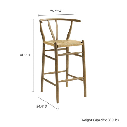 Modway EEI-7210 Amish Wood Bar Stool Modway