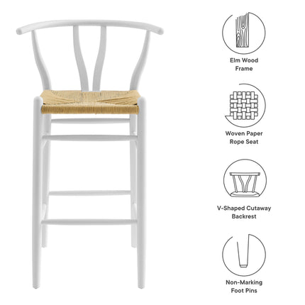 Modway EEI-7210 Amish Wood Bar Stool Modway