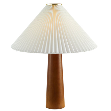 Modway EEI-7212 Jessica Wooden Base Table Lamp With Pleated Fabric Shade Modway