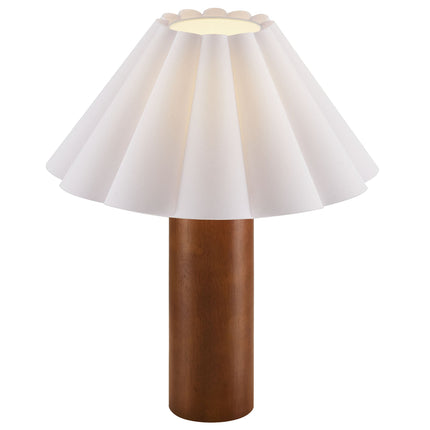 Modway EEI-7214 Flora Wood Table Lamp With Pleated Petal Shade Modway