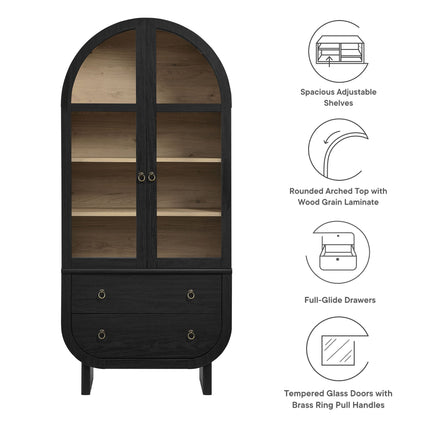 Modway EEI-7216 Nyx Arched Display Cabinet Modway