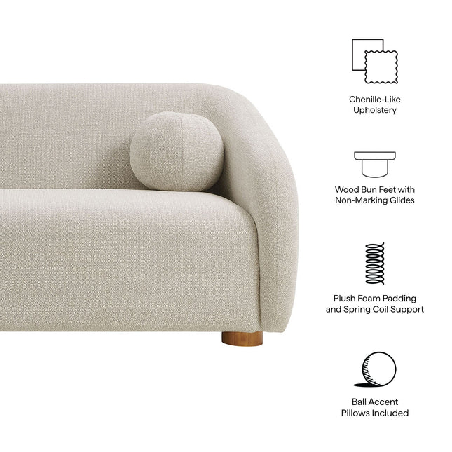 Modway EEI-7217 Holland 85" Chenille Fabric Sofa Modway